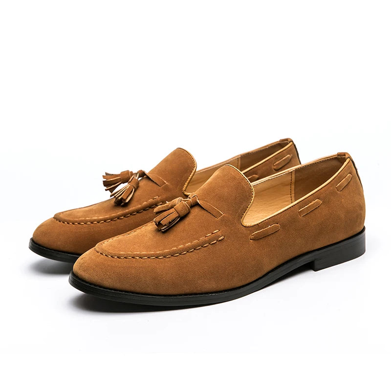 Tassels Casual Business Shoes Men Classic Social Office Loafers Men Large Size 48 Trend Casual Flat Party Loafers Male