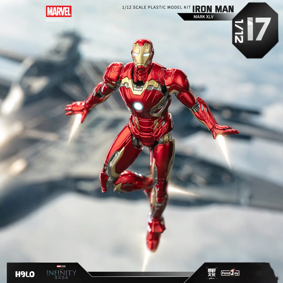 Original LED FondJoy Iron Man MK42 MK43 MK46 MK1 MK2 MK3 MK4 DIY Action Figures