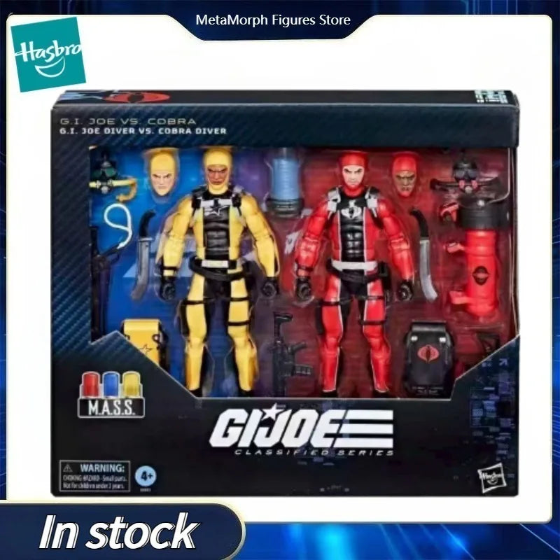 Original Hasbro G.I. Joe Classified Series 169 G.I.JOE DIVER VS. COBRA DIVER Anime Figure Toys Model Collection