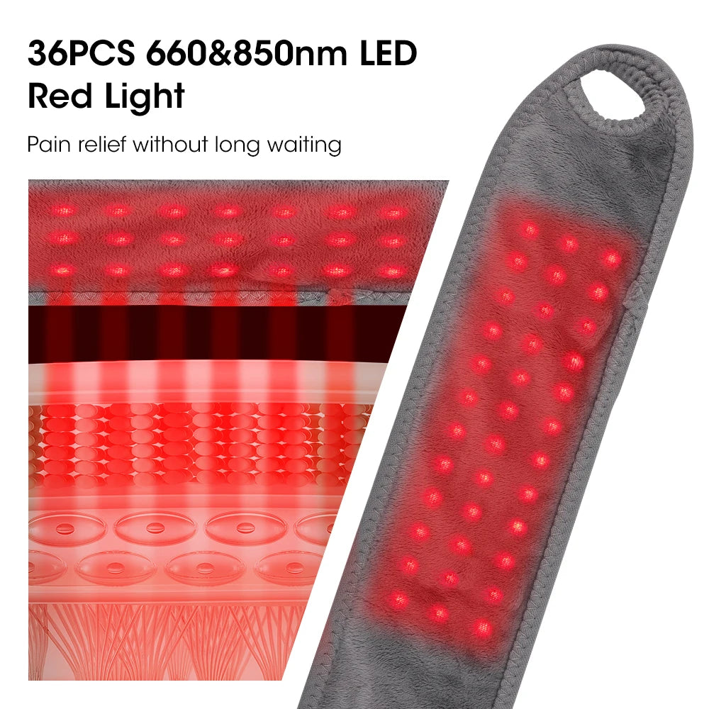Cordless 660&850nm Red Light Heating Wrist Guard Vibration Massage Heated Wrist Brace Ankle Wrap Hand Foot Protector Wristband