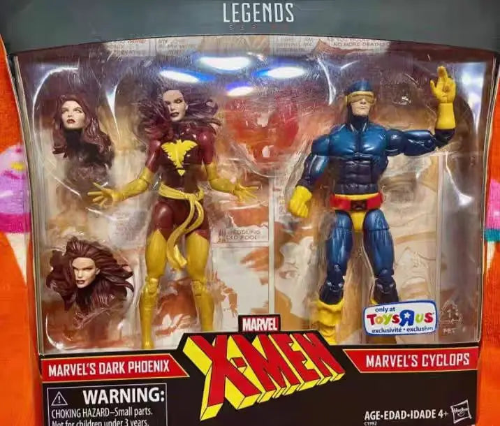 Original Hasbro Marvel Legends Series X-MAN DARK PHOENIX & CYCLOPS Anime Figure Collection Toy Model