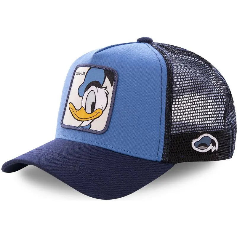 High Quality Disney Styles Anime Cartoon Snapback Cotton Cap, Trucker Mesh Hat