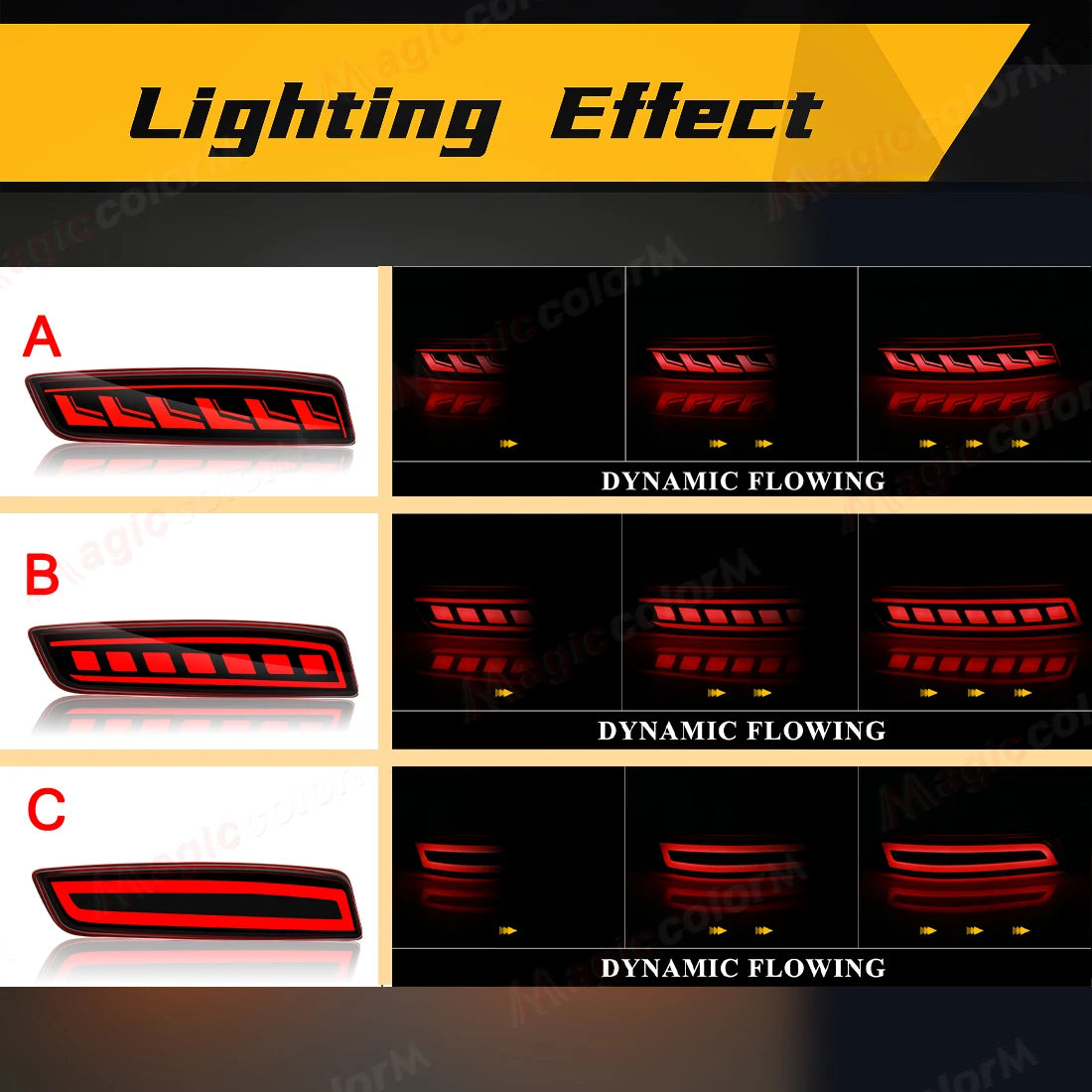 For Toyota Corolla Altis 2014 2015 2016 2017 2018 For Lexus GS250 ES250 Car Rear Bumper Reflector Lights Turn Signal Brake Lamp