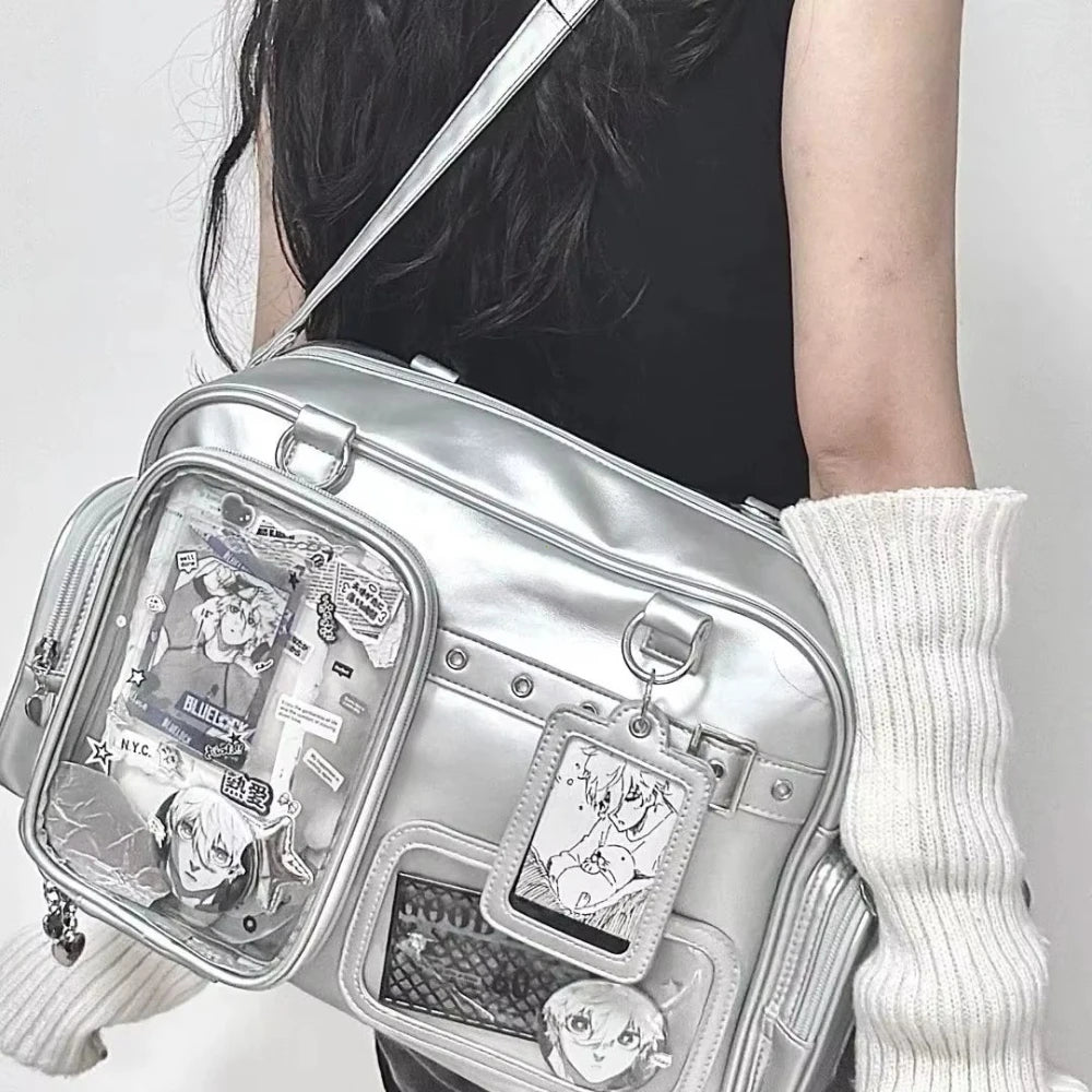 New Personalized Design for Girls' Ulzzang Ita Bags JK Uniforms Single-shoulder Backpacks Large-capacity Star-chasing Dolls Bags