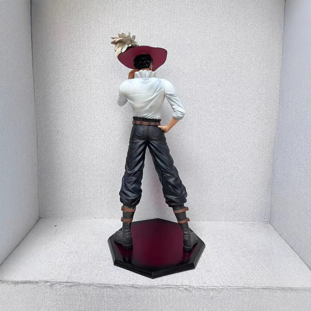 11" One Piece Dracule Mihawk White Suit Standing Pose Anime Figure Collectible