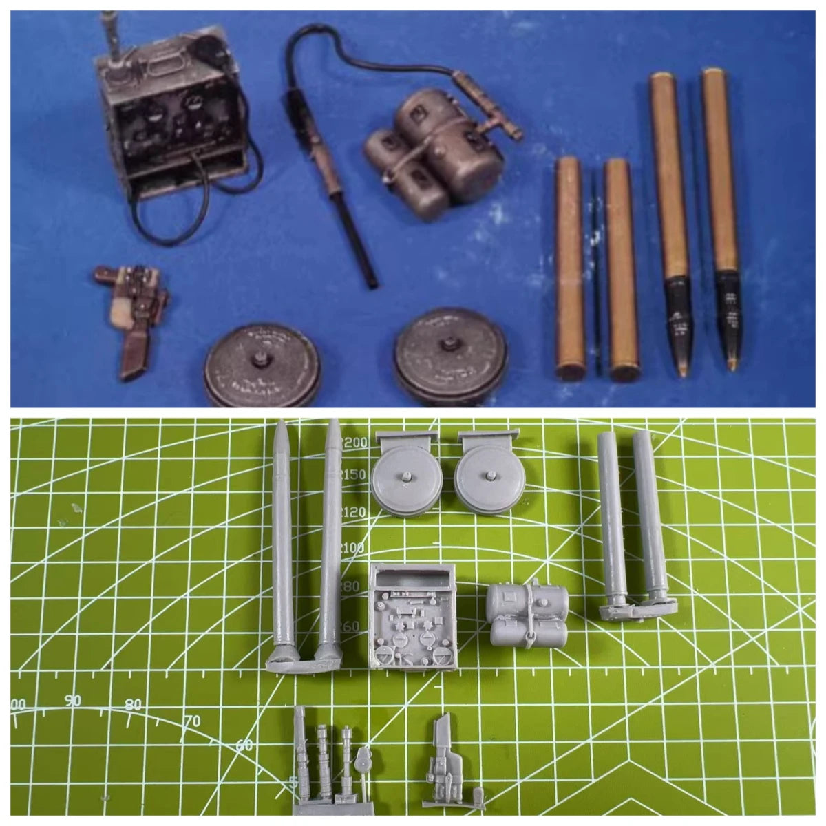 1:16 Die Casting Resin Model Assembly Kit Resin Scene Modification Stack Grey Model 39654