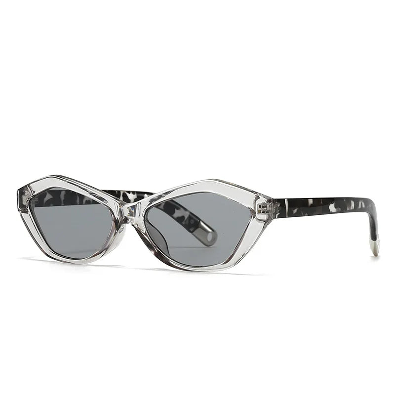 JNPCXI New Cat Eye Sunglasses Women Uv400 Female Green Blue Retro Sun Glasses for Men Decoration Ladies Gift