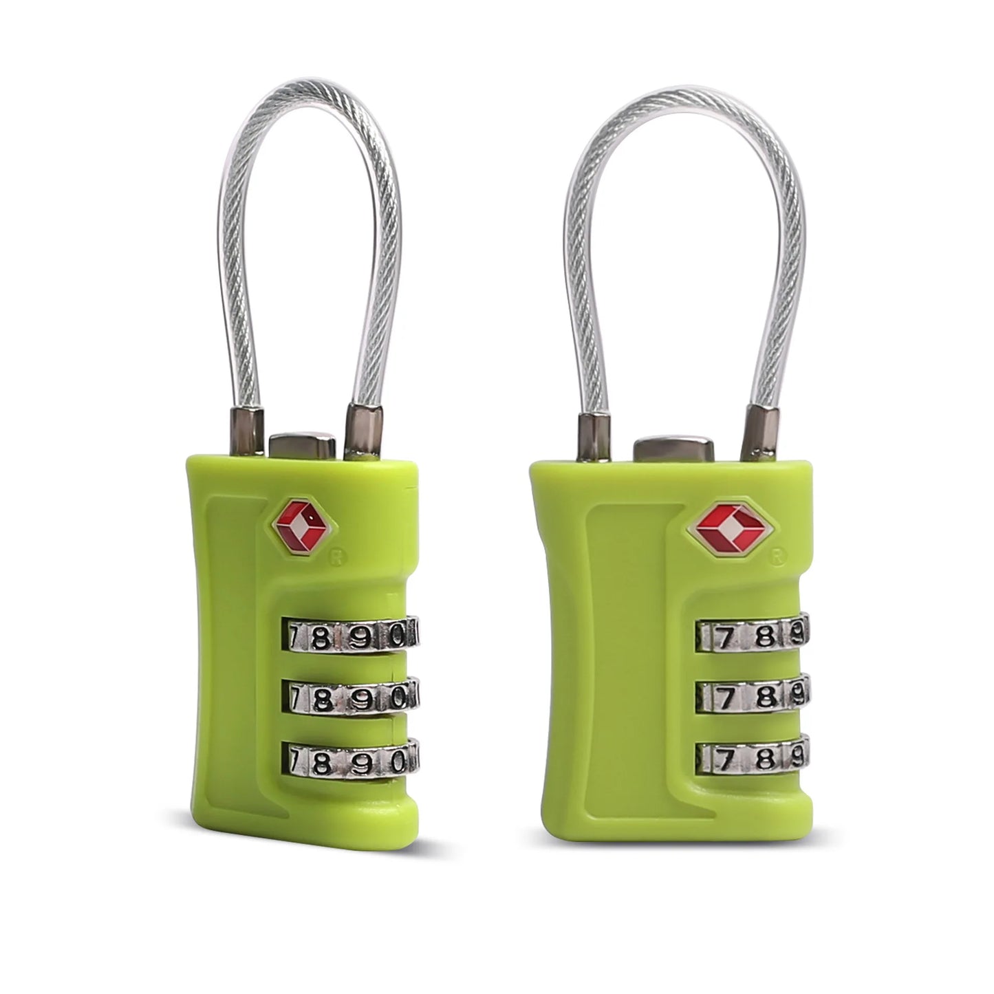 1Pc TSA Approved Luggage Travel Lock Filing Cabinets Toolbox Case  ABS Steel Cable Gym Locker padlock smart lock  lock box