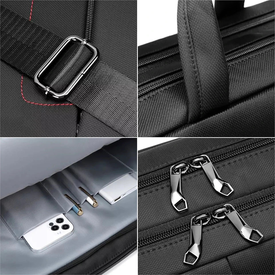 16in SWISS MILITARY Handbag Business Crossbody Laptop Bag Waterproof Briefcase