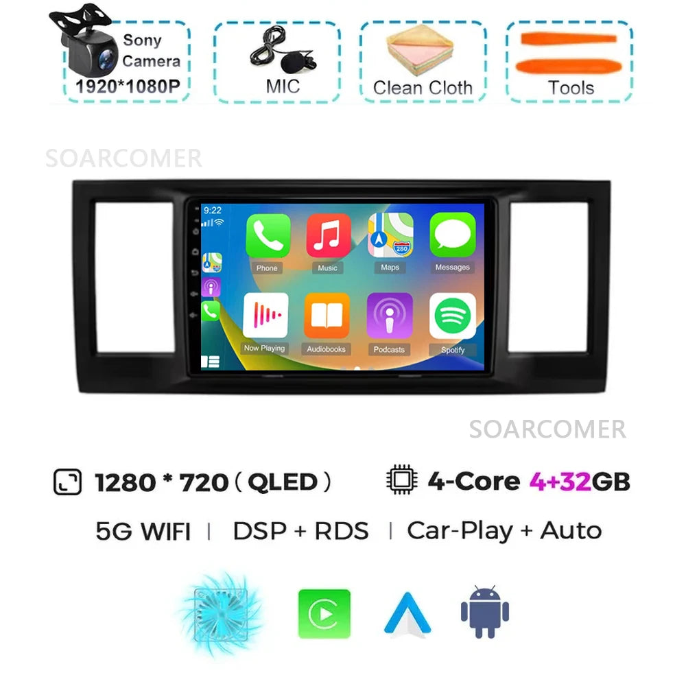 For VW Volkswagen Caravelle 6 T6 2015-2020 GPS DVD DSP Car Radio Multimedia Video Player Android 15 Auto Carplay Navigation