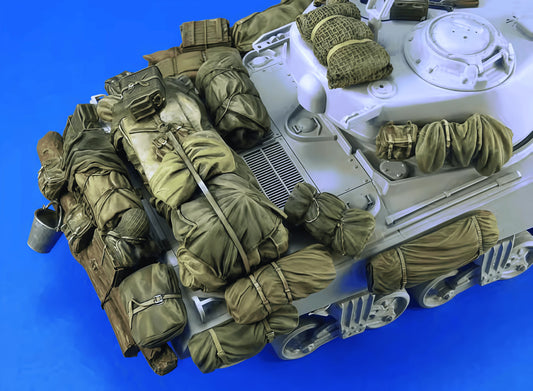 1:35 Cast Resin Model, Scene Model Making Sherman Stowages Set Gk, Uncolored Model
