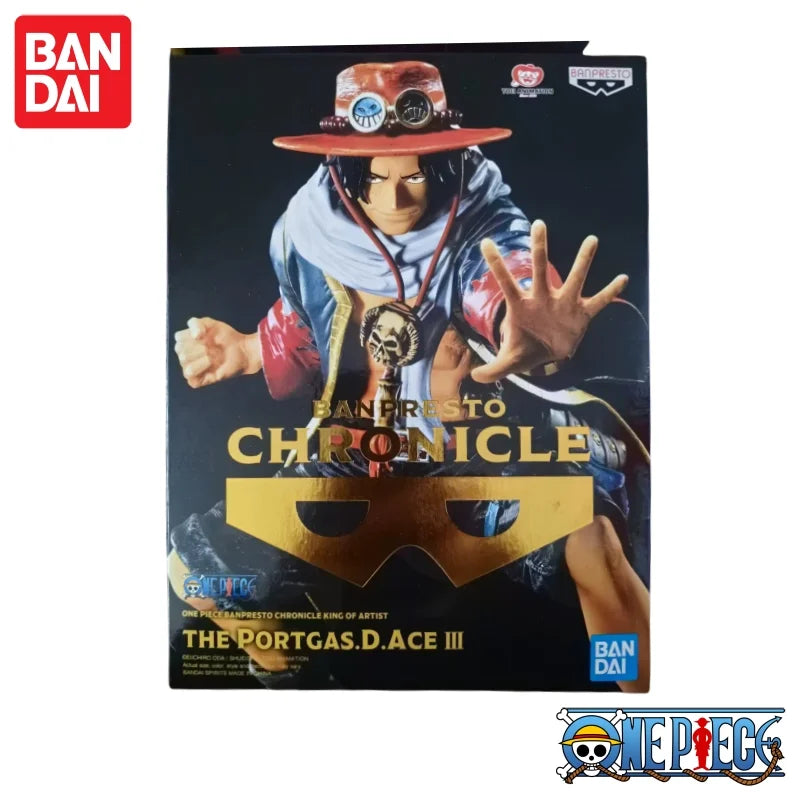 Special OfferIn Stock Original Bandai Banpresto One Piece Portgas D Ace Figurine Anime Character Mol Collectible Toy GiftFigure