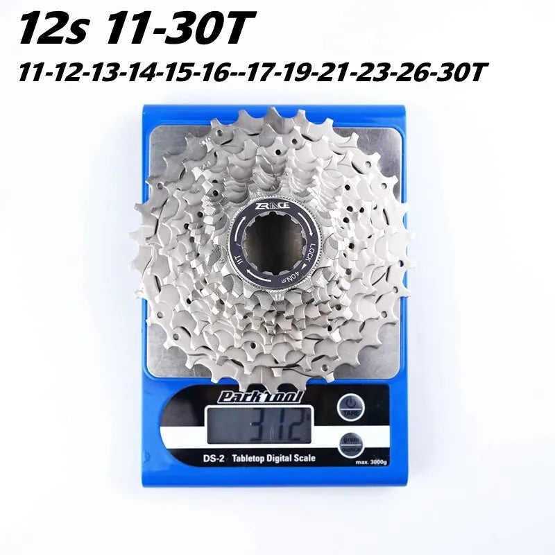 ZRACE 12 Speed Cassette 11-30/32/34T, HG Road Bike Freewheel 12S CNC Steel Sprocket Compatible SM 105 Ultegra