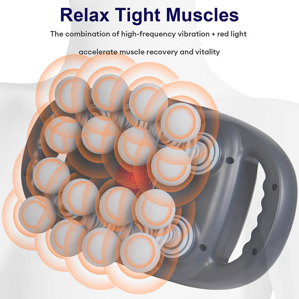 8/16 Heads Body Massage Gun High-Frequency Vibration Fascia Gun Back Waist Massager Neck Shoulder Massager Muscle masajeador