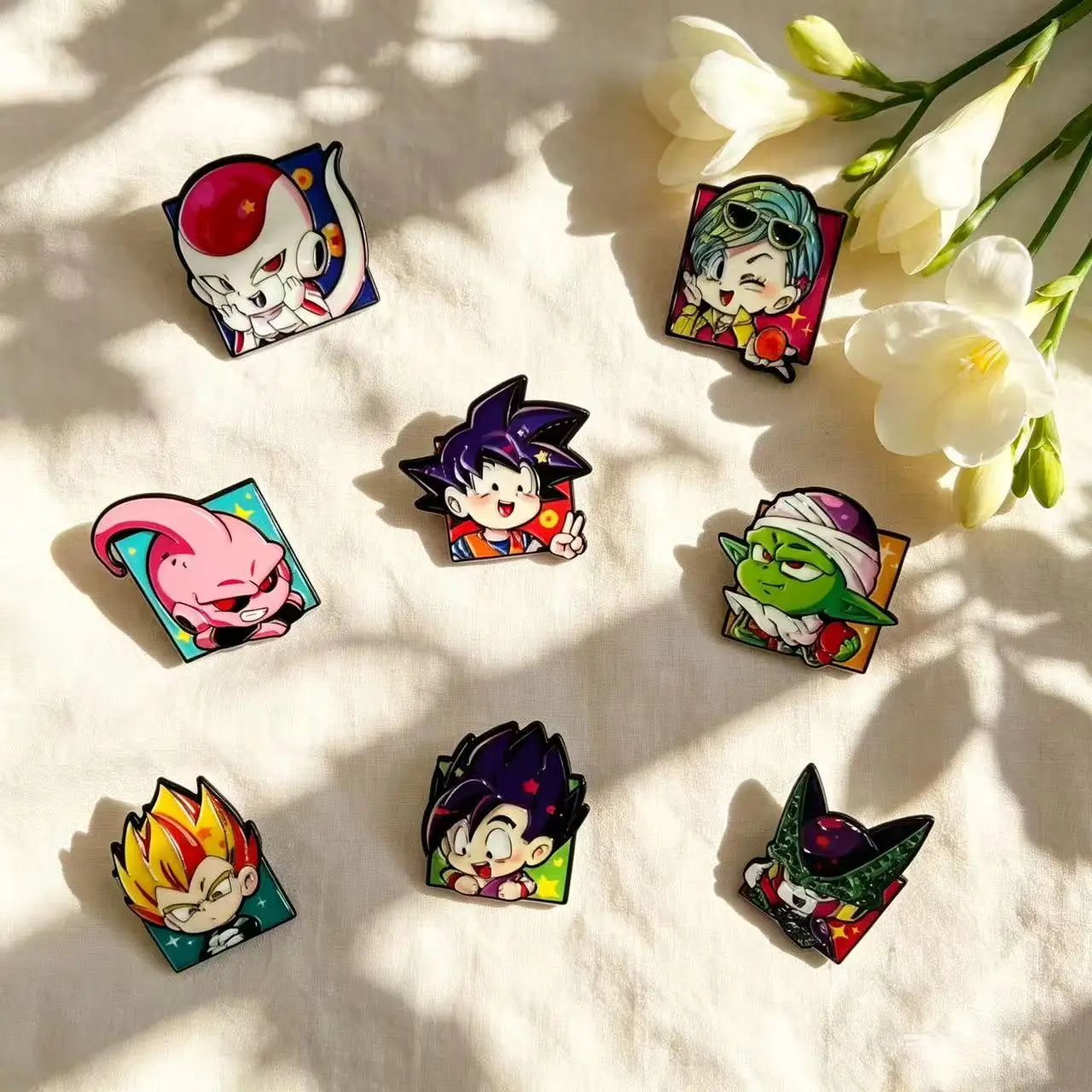 4/8pcs Cool Anime  Enamel Pin Badge Cartoon Character Badge Backpack Decoration Cosplay Accessory Collectible Gift