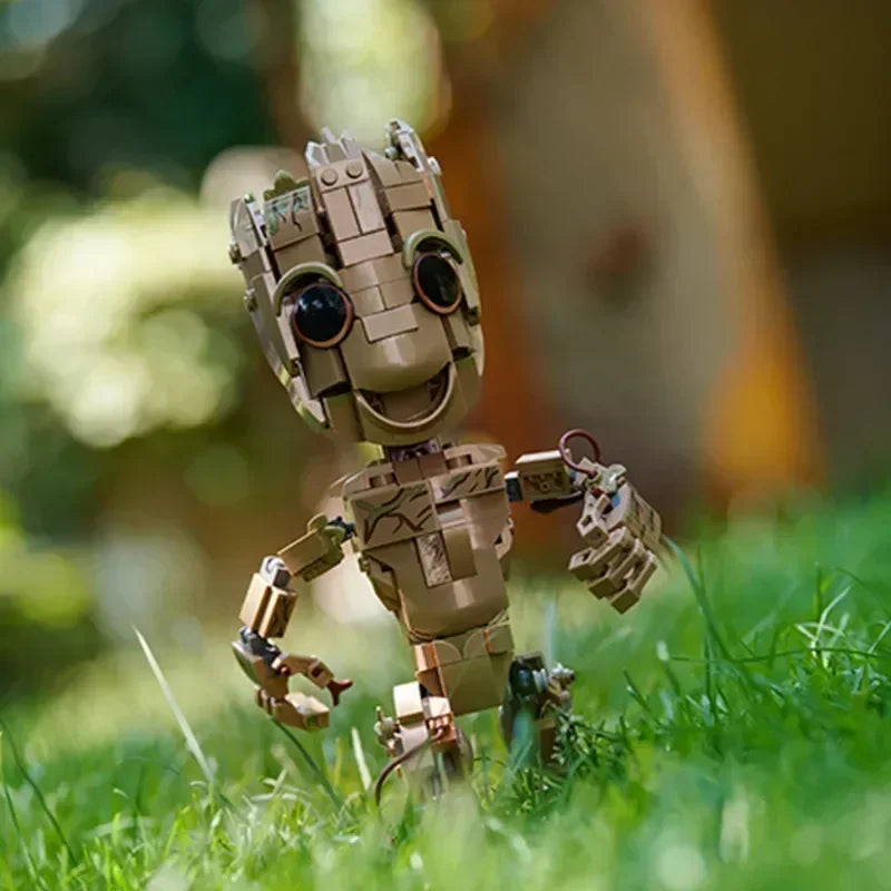 Miniso Marvel Guardians Galaxy Rocket Raccoon I AM Groot Avengers Assembly Block