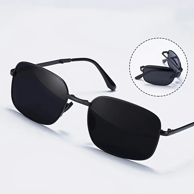 Men's New Metal Folding Fashion Glasses High-end Decorative Glasses Women's Fashion Glasses