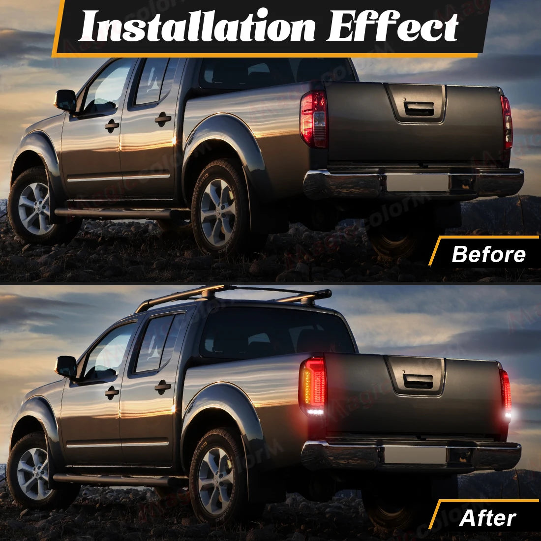 For Nissan Navara NP300 2005 2006 2007 - 2010 2011 2012 2013 2014 Car Tail Lamps LED Brake Turn Signal Reverse Taillights 12V