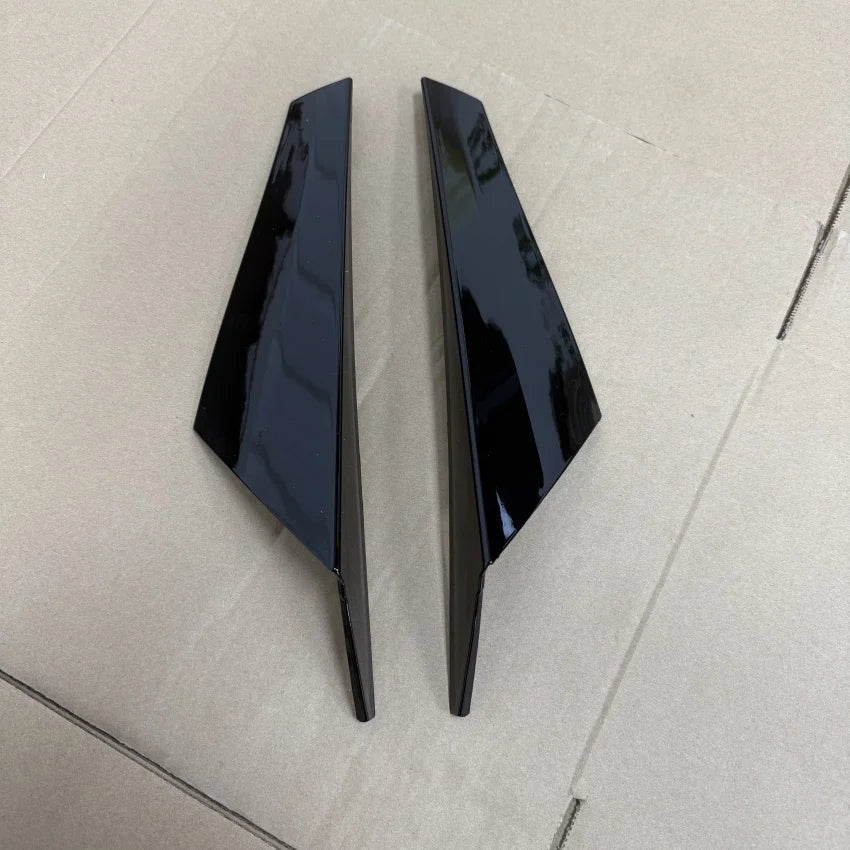 For Volkswagen VW Golf 8 MK8 GTI GTD TSI TDI 2020-2023 Rear Window Spoiler Side Wing Cover Splitters ABS Glossy Black Body Kit