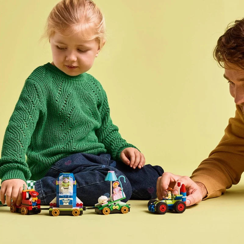 Lego Building Blocks Toy Story Celebration Train and Remote Control Car Puzzle