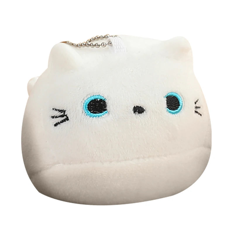 Kawaii Creative Oval Cat Plush Doll Four Baby Cat Pendants In A Big Mother Cat Body Combined Doll Super Soft Gift For Boys Girls