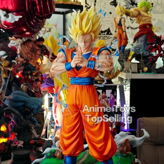 11.81in/30cm Anime Dragon Ball Z Figure SSJ2 Goku Action Figure PVC Statue