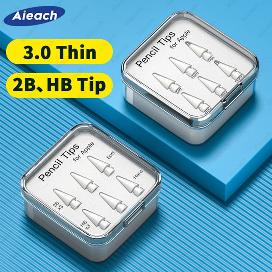 Apple Pencil Tips 1st 2nd Gen 2B HB Thin Nibs Double Layer Long-Lasting Use