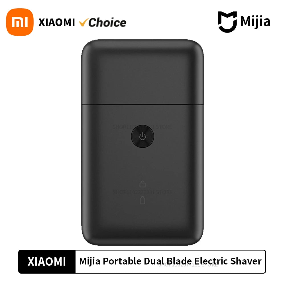 Xiaomi Electric Shaver, Dual Blade, High-Speed, IPX7 Waterproof, Portable Razor