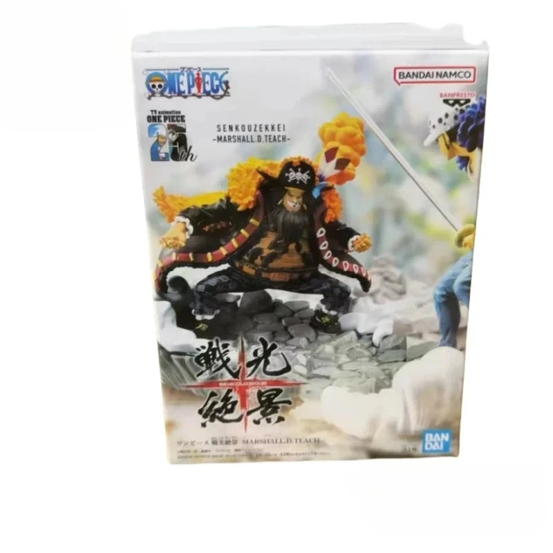 【IN STOCK】Original Banpresto Senkouzekkei One Piece Marshall D. Teach Blackbeard 13cm Figure PVC Collectible Model