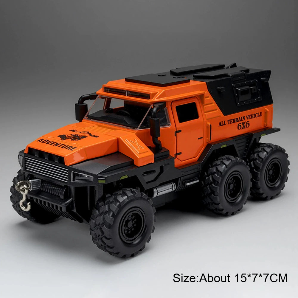 1:32 Conqueror Dongfeng Mengshi Car Model Alloy Diecast Toys Doors Opened Rubber Tire Pull Back Vehices for Friend Holiday Gifts