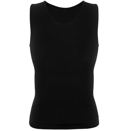 1PC Black Men Compression Shirt Tummy Control Slim Vest Waist Trainer Workout