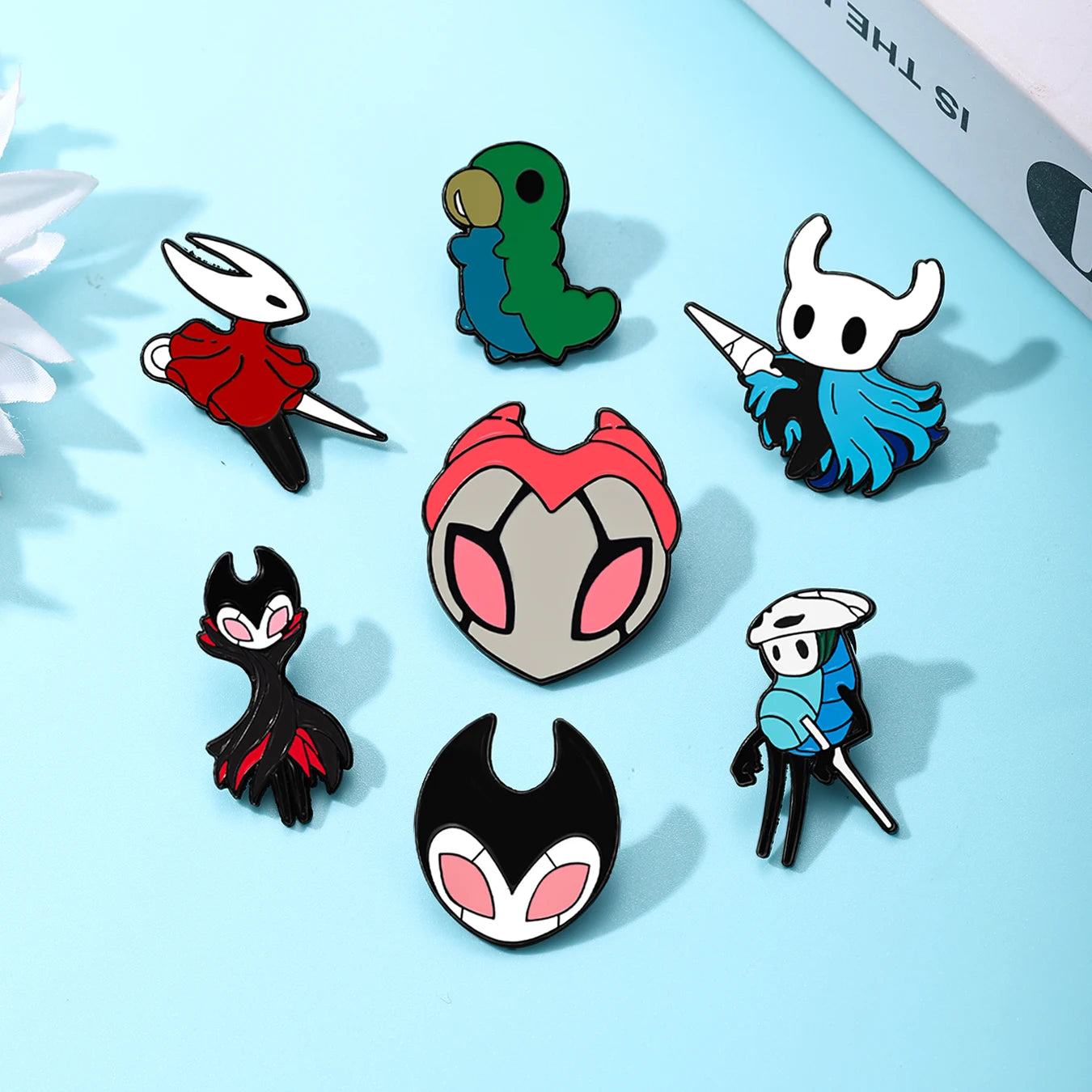 7pcs Cartoon Character Enamel Lapel Pins Kids Collectible Badges Cute Children's Gift for Friends