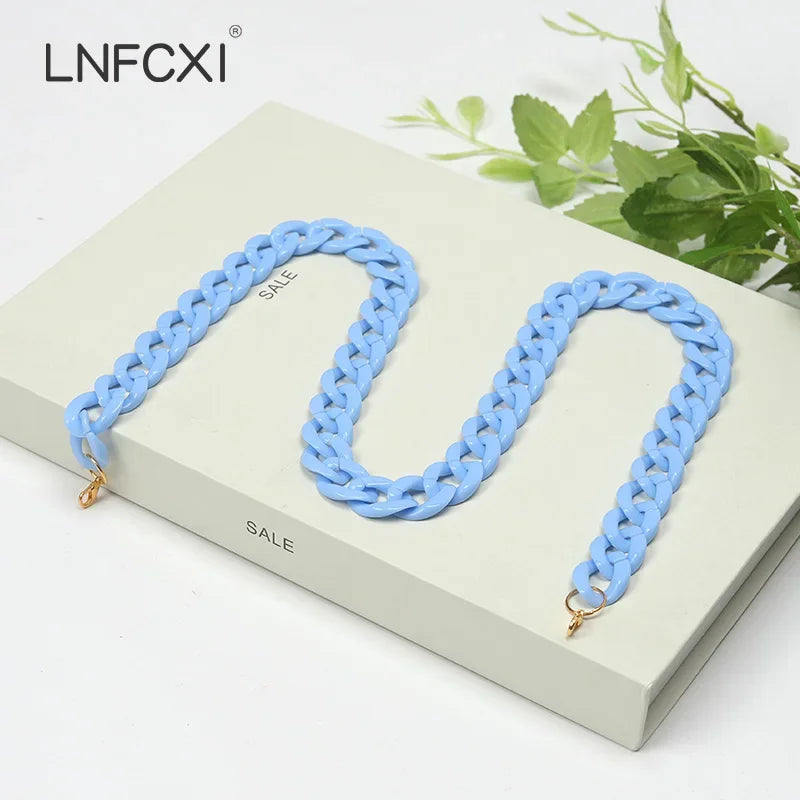 New Fashion Men Women Neck Chain for Mask Glasses Acrylic Sunglasses Chains Lanyard Reading Eyeglasses Cord Neck Strap Rope