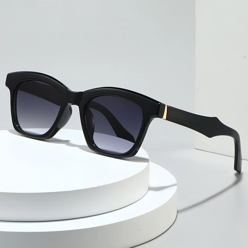 JNPCXI Fashion Square Women Luxury Sunglasses Retro Leopard Blue Designer Men Trending Sun Glasses Shades UV400