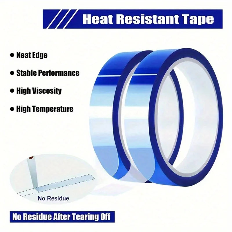 50M Premium Heat Transfer Tape - High-Temperature Resistant, No-Residue Adhesive For DIY Crafts & Sublimation Projects