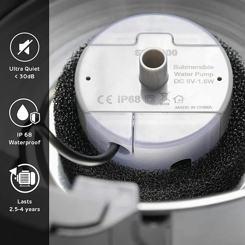 Pet Fountain Motor Submersible Pump Cat Water Drinker SMA-800 USB Water Pump