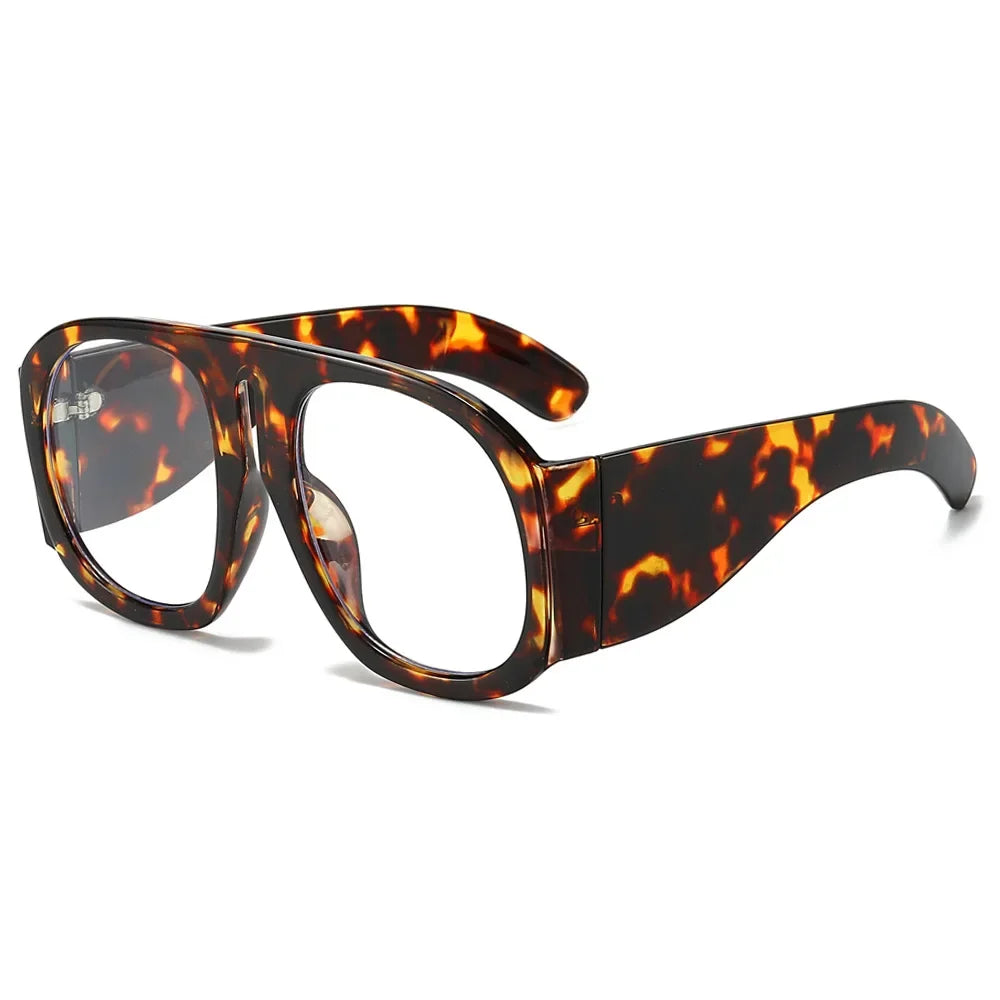 JNPCXI Goggles Oversized Glasses Frame Women One Piece Optical Shades Men Luxury Eyeglasses Frame Men Computer Glasses