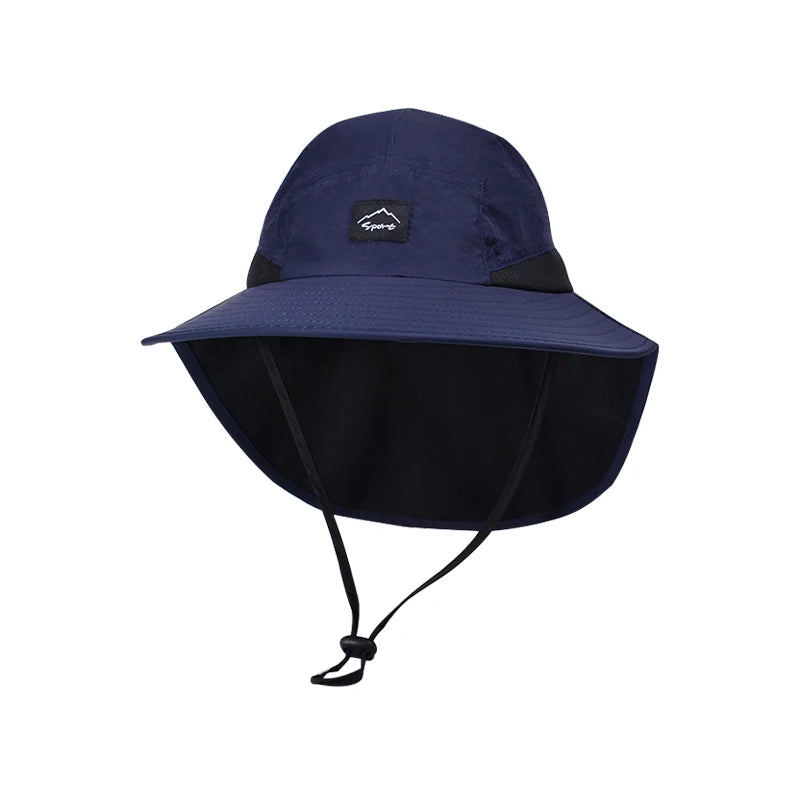 Xinbaoguan 100% polyester 9249 summer men's and women's large brimmed shawl fisherman hat quick drying breathable sunshade hat