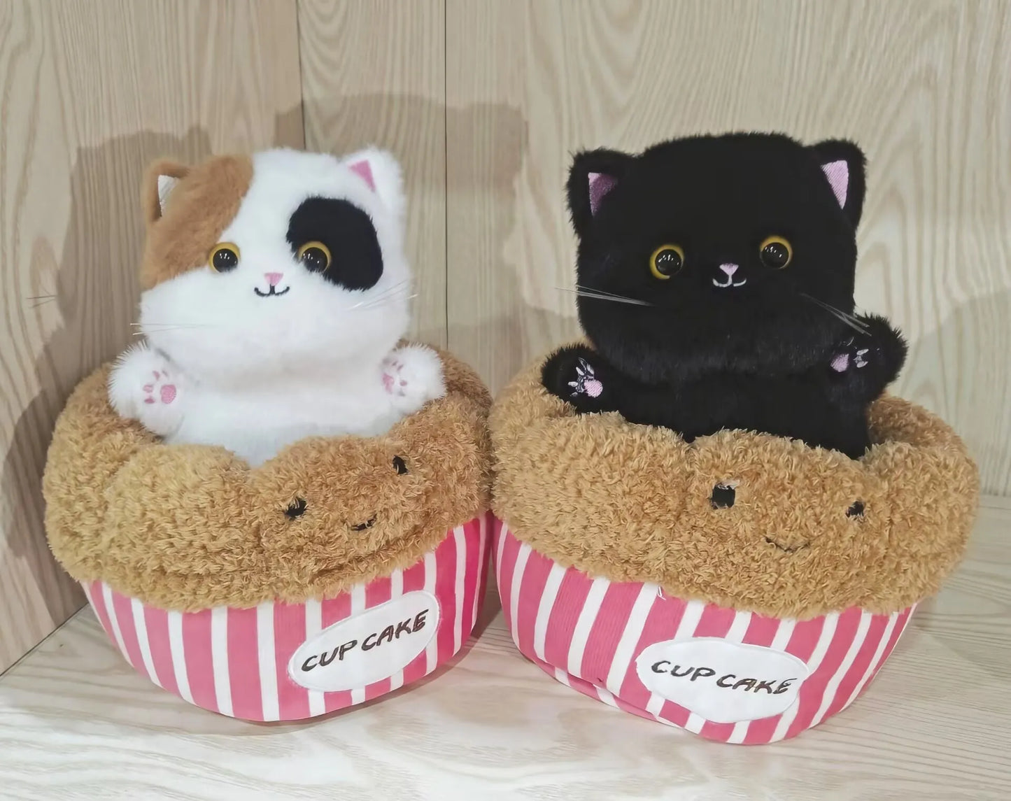 Kawaii Cat Plush Doll Toy Kitten's den Cartoon Ragdoll Cat Lucky Cat Siamese Cat Kitten  Stuffed Soft Animal Doll Gifts