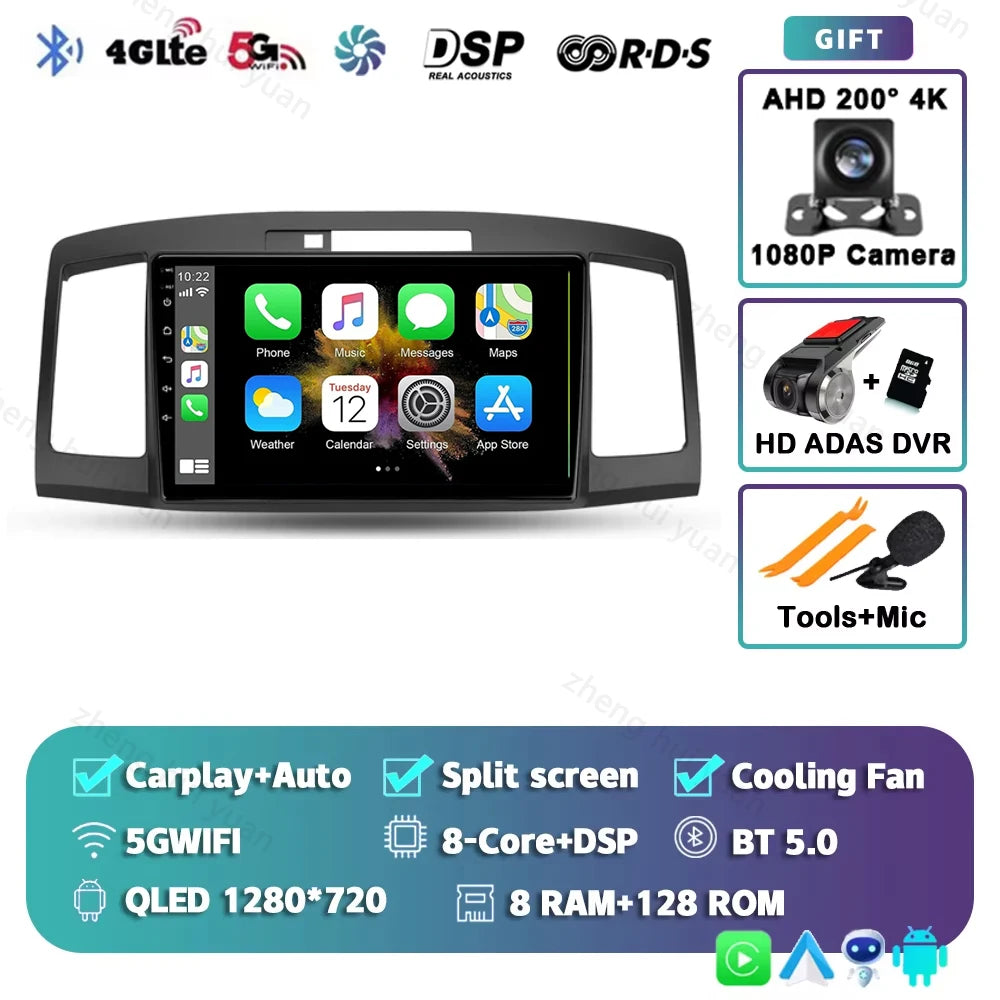 Android 15 CarPlay Auto For Toyota Allion Premio T240 2001 - 2007 Car Radio Multimedia navigation video DVD Autoradio Stereo gps