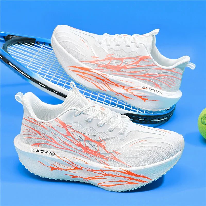 Men Marathon Running Shoes Sports Carbon Board Women's Comfortable Athletic Nonskid Sneakers Casual Basketball Walking Shoes