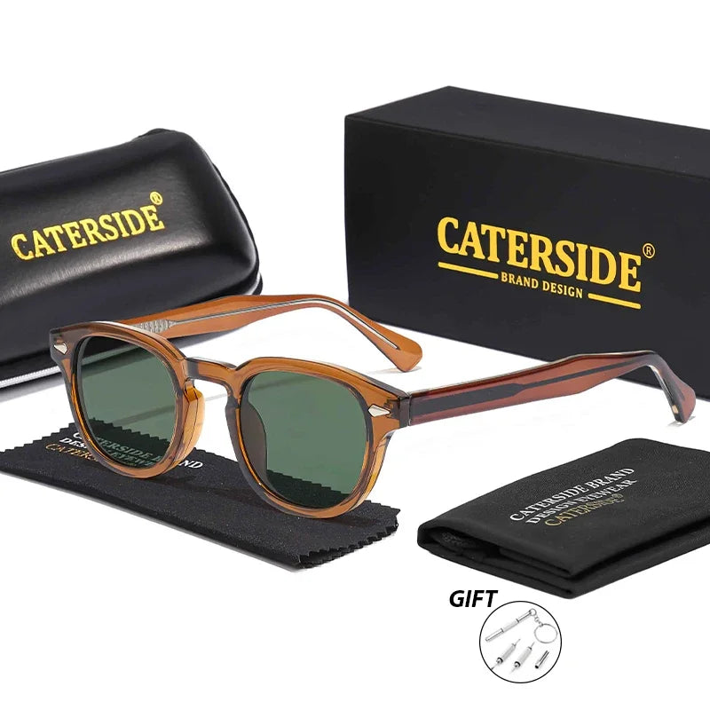 CATERSIDE Retro Small Frame Men's Prescription Sunglasses Punk Brand Design Sun Glasses Women's Party Travel Optical Eyeglasses