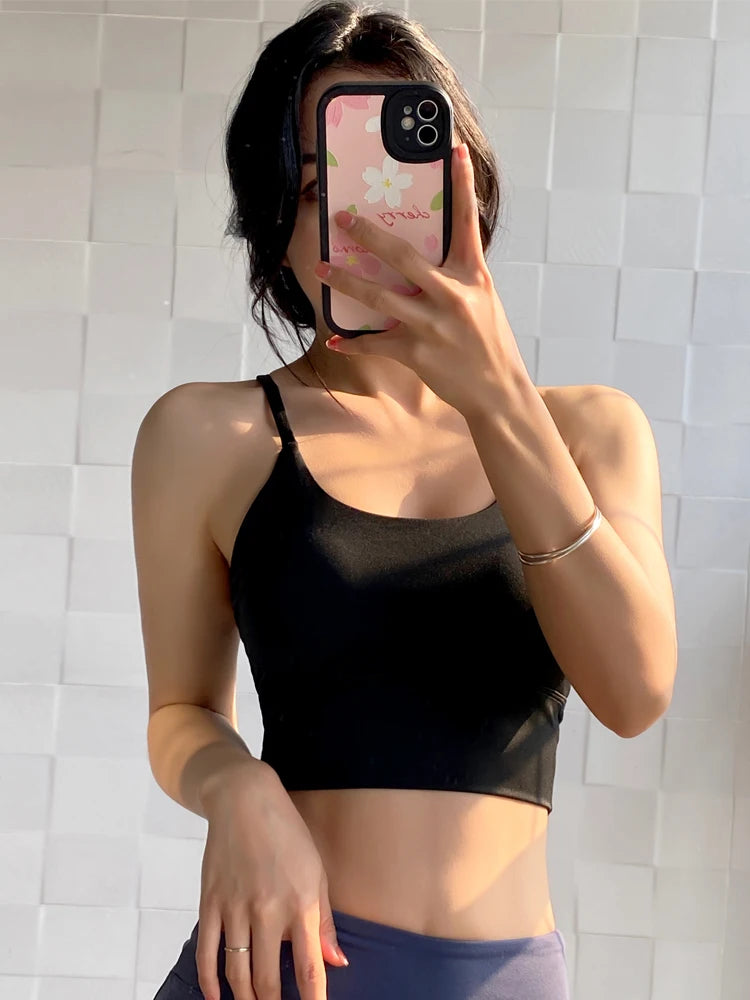 New sexy Yoga clothing running sports vest quick drying bra shock-proof gathering fitness clothing Bra Top women