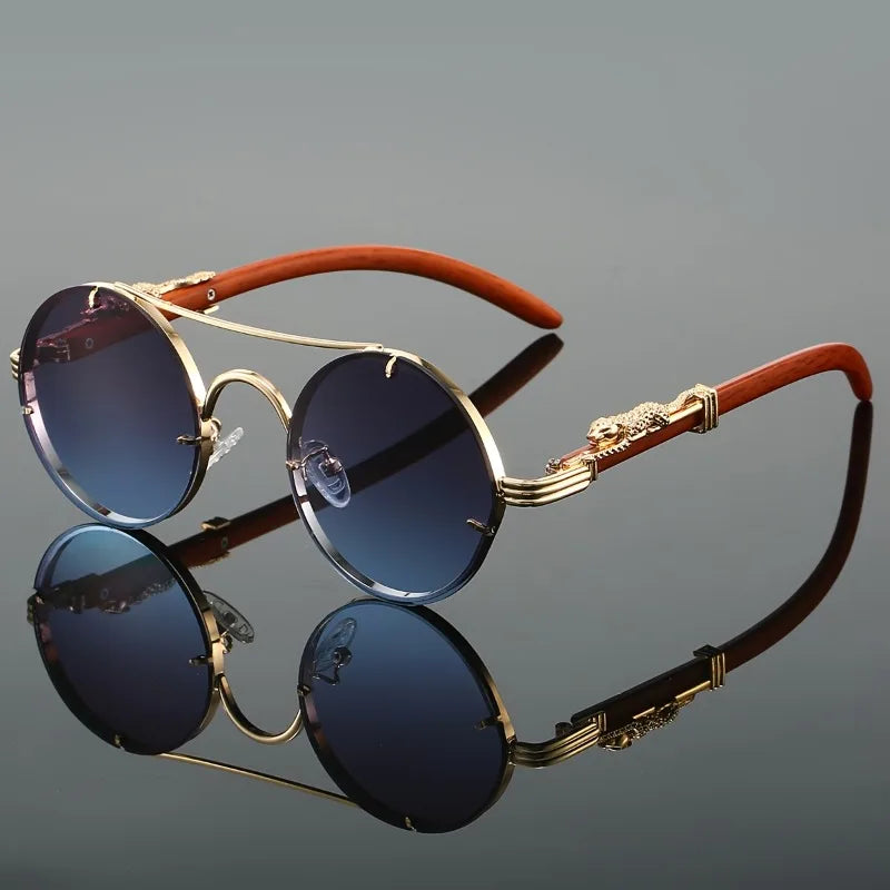 Retro Unisex Fashion Glasses - Retro Metal and Acetate Fiber Frame, Full Frame Square Design with Decorative Elements