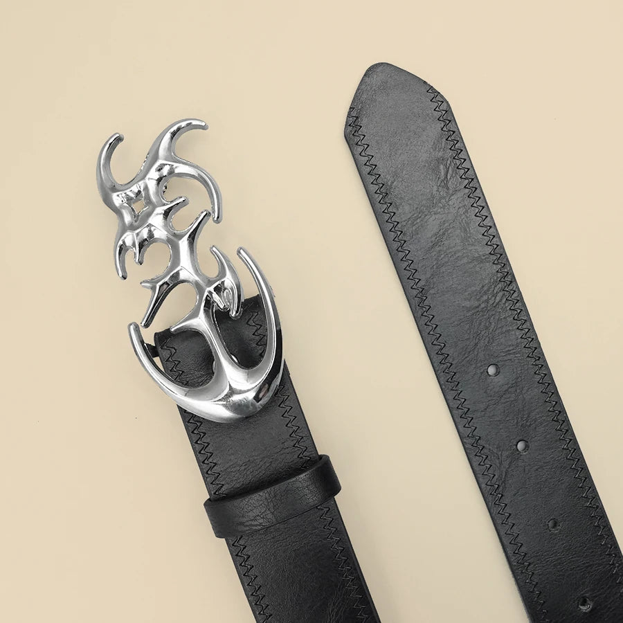 Classic Black Pu Leather Belt with Silver Buckle, Thin Pu Leather Casual Pin Buckle Belt for Pants, Jeans and Dresses