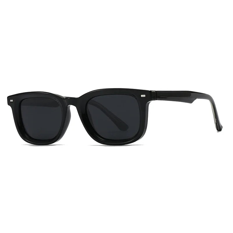 JNPCXI Retro Square Polarized Sunglasses Men Women Luxury Sun Shades Metal Core CP Acetate Driving Glasses UV400