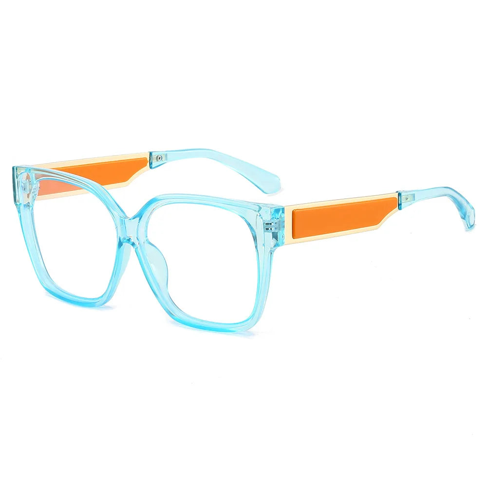 JNPCXI New Fashion Square Women Glasses Frame Clear Anti-Blu-Ray Eyewear Retro Men Optical Frame Computer Goggles