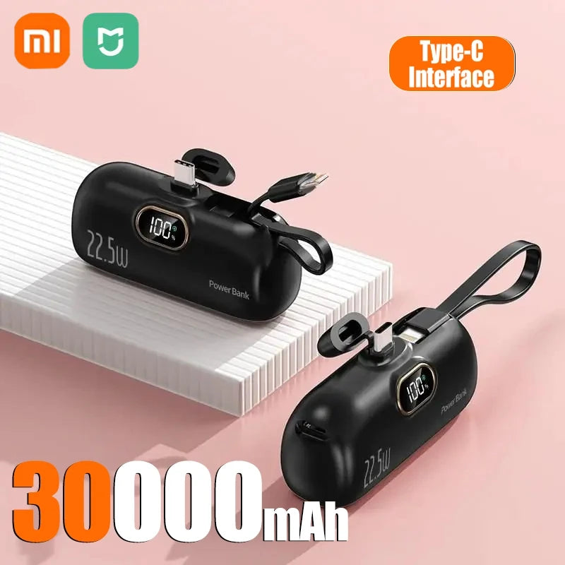 Xiaomi Mini Convenient Mobile Power Bank 30000mah Fast Charging Iphone/Android 1