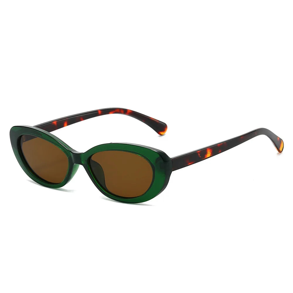 JNPCXI Small Oval Sunglasses for Women Vintage Design Sun glasses Shades Female Retro Punk Men Sunglass Outdoor Trendy Eyewear