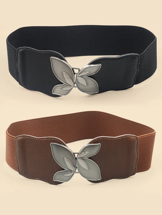 High Elastic Elastic Ladies Belt Bohemian Elastic Pu Belt Women's Elastic Tight Waist Belt Jeans Dress Elastic Wide Belt